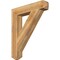 Ekena Millwork Traditional Craftsman Rough Sawn Bracket, Western Red Cedar, 6"W x 34"D x 40"H BKT06X34X40TRA04RWR - alternate 1